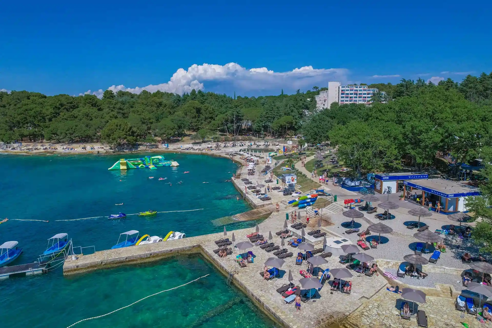 AP Sport Center in Poreč - aerial view